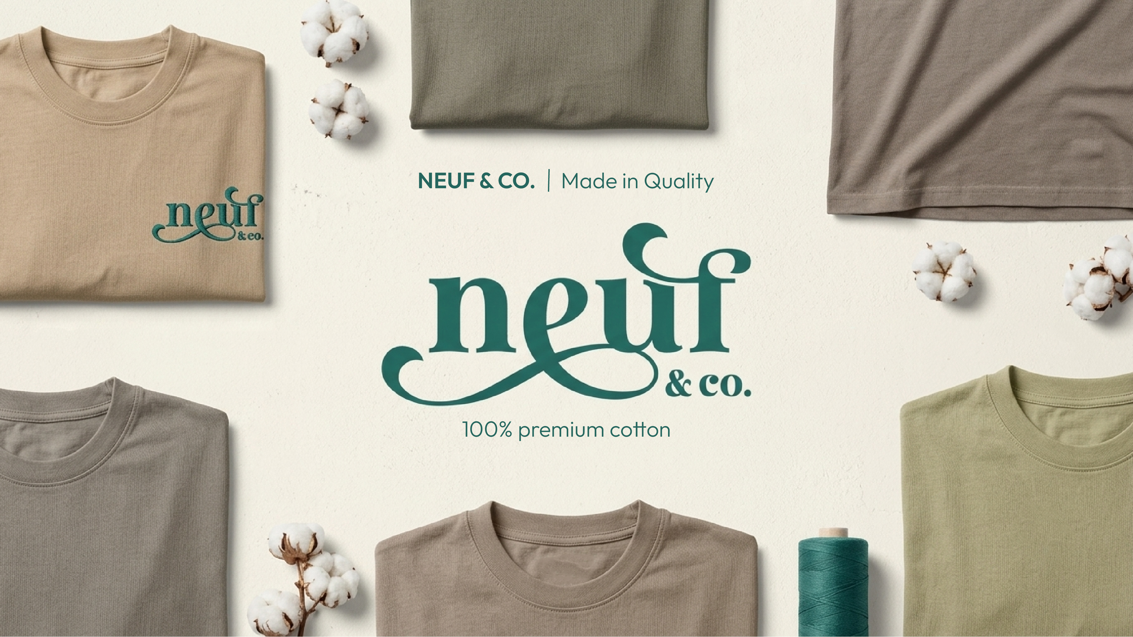 Neuf & Co. — 100% premium cotton
